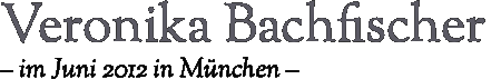 Veronika Bachfischer